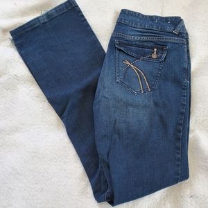Delia's Distressed Reese Boot Cut Jeans, Sz 9/10L